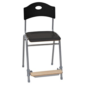 Elevstol Nike 2 sh 50 cm, svart hpl