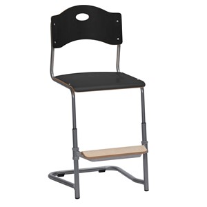 Elevstol Nike Regel 42x39cm, hpl svart