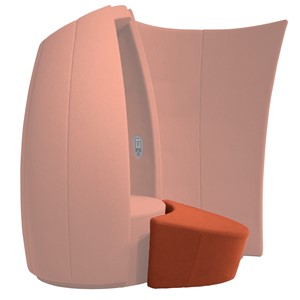 Cocoon Fotstøtte 73 x 67 cm, lido trend 81 oransje