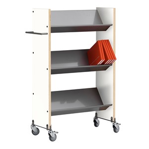 Bokvagn Mobil 1, B 73 x D 29 x H 120 cm, vit