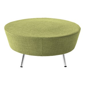 Sofaskammel Seppo rund 90 cm, pastellgrønn