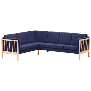 Sörbo hjørnesofa 6 pl., blå soro