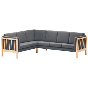 Sörbo hjørnesofa 6 pl., lysegrå soro