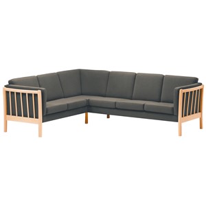 Sörbo hjørnesofa 6 pl., grå soro