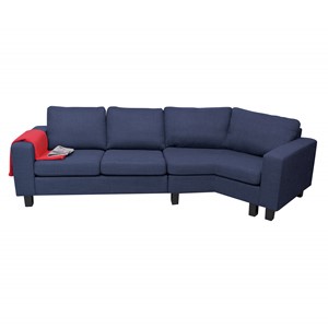 Sofa Ringo 4-p lsving høy, blå soro
