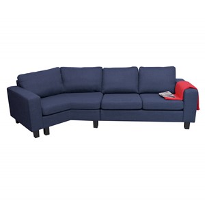 Sofa Ringo 4-pl sving ve, blå soro
