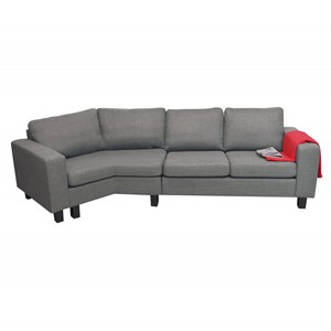 Sofa Ringo 4-pl sving ve. lysegrå soro