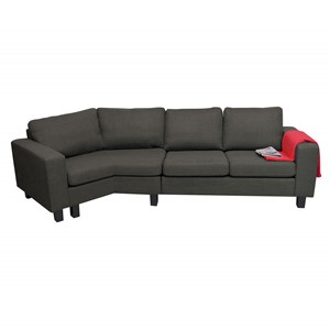 Sofa Ringo 4-pl sving ve, grå soro