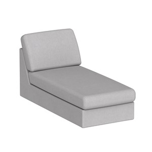 Modulsofa Move Divan B.65 cm, lysegrå soro