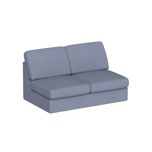 Modulsoffa Move 2-sits L.130 cm, blå soro