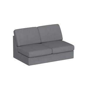 Modulsofa Move 2 pl. L.130 cm, svart soro