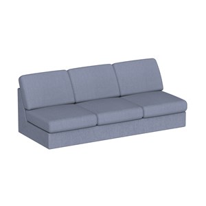 Modulsoffa Move 3-sits L.195 cm, blå soro