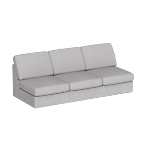 Modulsofa Move 3 pl. L.195 cm, lysegrå soro