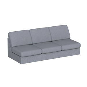Modulsofa Move 3 pl. L.195 cm, antrasitt soro
