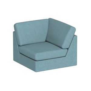 Modulsofa Move Hjørne rett B.88 cm, turkis soro