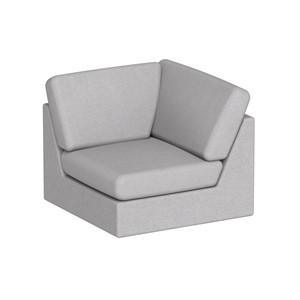 Modulsofa Move Høørne rett B.88 cm, lysegrå soro