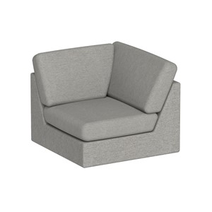 Modulsoffa Move Hörna rak B.88 cm, grå soro