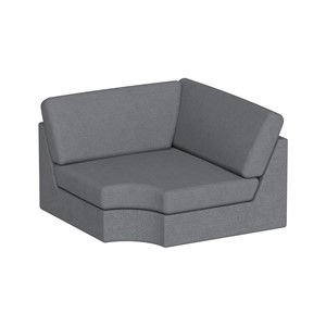 Modulsofa Move Hjørne rundt B.115 cm, svart soro