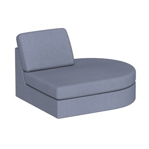 Modulsoffa Move Avslut rund B.100cm,blå soro