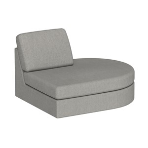 Modulsoffa Move Avslut rund B.100cm,grå soro