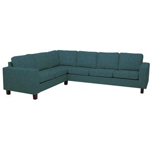 Hjørnesofa Ringo Venstre 2H3, turkis soro