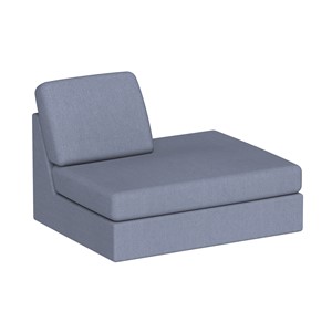 Modulsoffa Move Avslut rak B.88 cm, blå soro