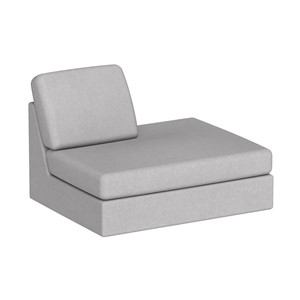 Modulsofa Move Avslutt rett B.88 cm, lysegrå soro