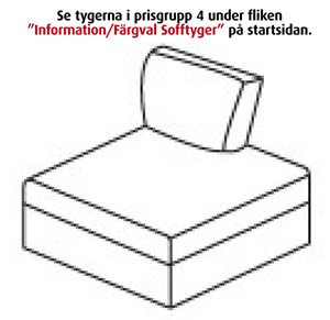 Modulsoffa Move Avslut rak B.88 cm, grå soro