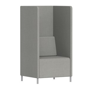 Lenestol Kur Mellom H 140 cm, grå