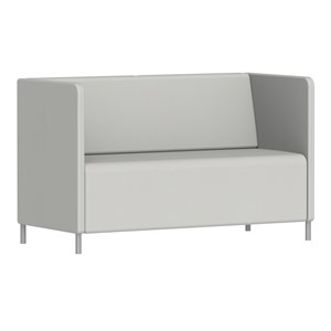 Sofa Kur Lav 2 pl. H 85 cm, sølv
