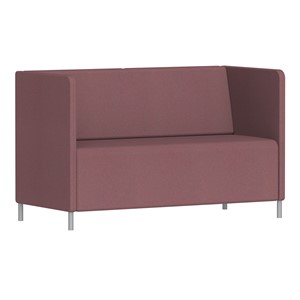 Sofa Kur Lav 2 pl. H 85 cm, rød