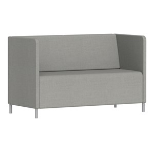 Sofa Kur Lav 2 pl. H 85 cm, grå