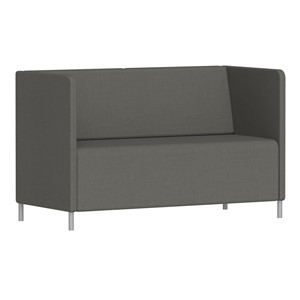 Sofa Kur Lav 2 pl. H 85 cm, antrasitt
