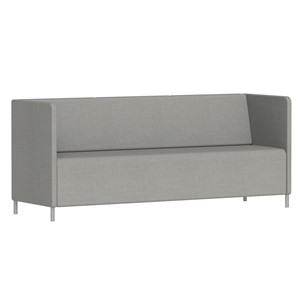 Sofa Kur Lav 3 pl. H 85 cm, grå