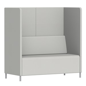 Sofa Kur Mellom 2 pl. H 140 cm, sølv