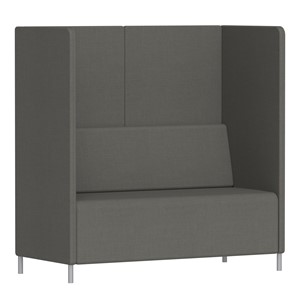 Sofa Kur Mellom 2 pl. H 140 cm, antrasitt