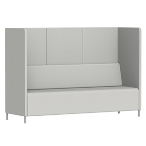 Sofa Kur Mellom 3 pl. H 140 cm, sølv