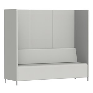 Sofa Kur Høy 3 pl. H 180 cm, sølv