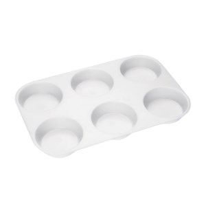 Plastpalett 6-p för 6 färgblock Ø 57 mm