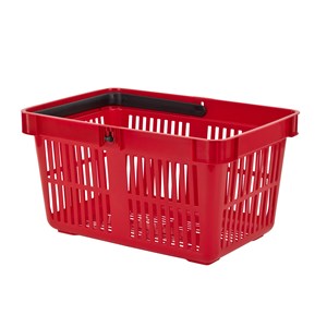 Handlekurv 27 L, rød