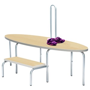Påklädnadsbänk Åsa L 145 cm, björklaminat