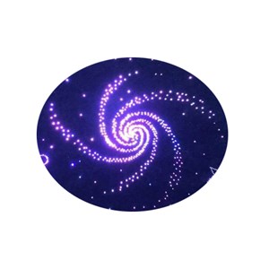Takdekorasjon med optisk fiber