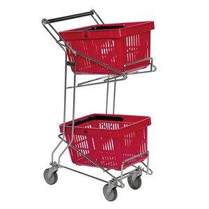 Handlekurvvogn 56x26x98 cm