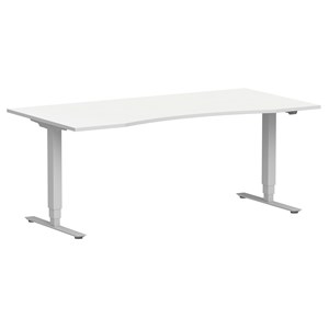 Skrivbord El 180x90 cm,magurtag,vit/grått stativ