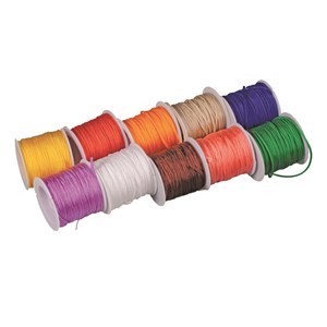 Polyestertråd/Paracord 1,7 mm x 18 m 10 färger