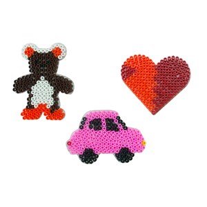 Plater Maxi 3 forskjellig bamse, bil, hjerte