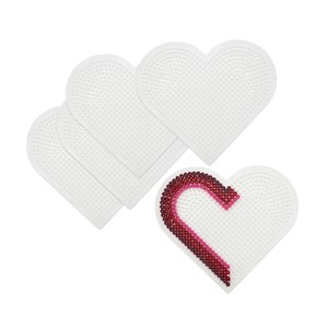 Nabbiplate Midi stort hjerte Ø 15 cm 5 stk.
