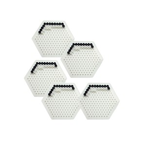Nabbiplate Midi liten sekskantet 5 stk.