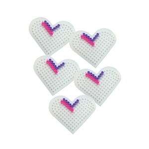 Nabbiplate Midi lite hjerte Ø 9 cm 5 stk.