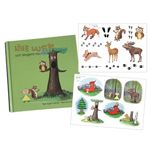 Flano & Bokpaket Lille Lustig och skogens vänner
